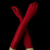 Above Elbow Formal Bridal Wedding Matte Satin/Satin Gloves
