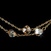 * Bridal Wedding Necklace 8268 Gold Light Brown