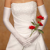 Opera Formal Bridal Wedding Matte Satin/Satin Gloves