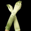 Above Elbow Formal Bridal Wedding Matte Satin/Satin Gloves