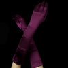 Above Elbow Formal Bridal Wedding Matte Satin/Satin Gloves