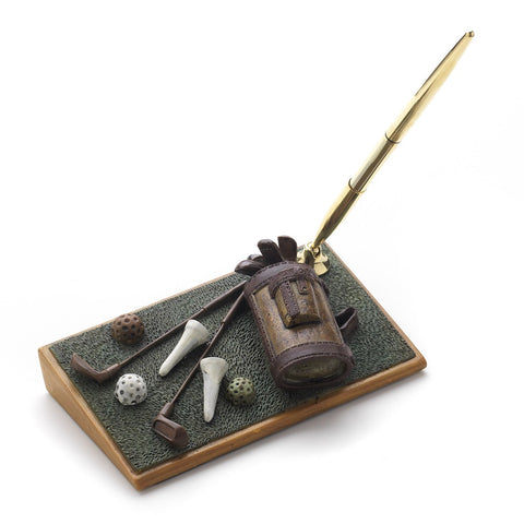 Gold Golf Bridal Wedding Pen Set 3169