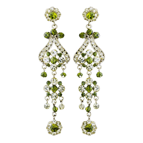 Gold Green Earring Set 1033