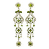 Gold Green Earring Set 1033