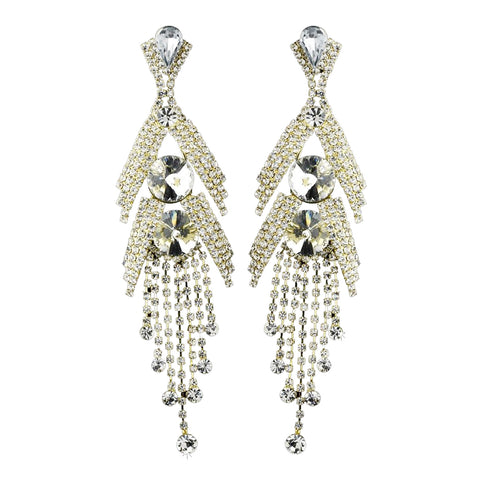 Gold Clear Earring Set 1059