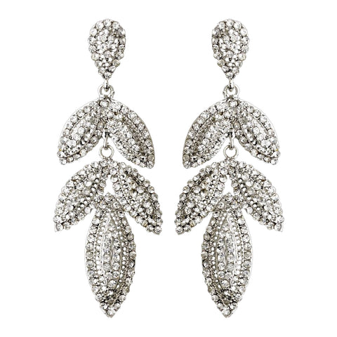 Silver Clear Earring Set 1329