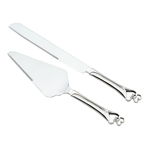 Entwined Heart Wedding Bridal Weddng Cake Server Set 25587