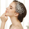 Silver Clear Marquise Rhinestone Floral Side Bridal Wedding Hair Comb 4516