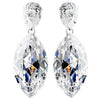 Antique Silver Plated Rhinestone Glistening Earring E 5400