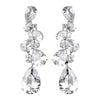 Sparkling Antique Silver Clear & CZ Earring 5882
