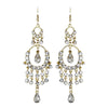 * Exquisite Gold Chandelier Bridal Wedding Earrings E 801
