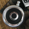 Black & Silver Round Flask Bridal Wedding Favor 813