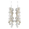 Beautiful Cluster Keshi Pearl Bridal Wedding Earrings E 8195
