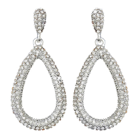 * Earring 8244 Silver Clear