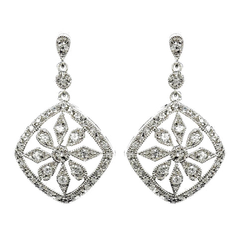 Vintage Cubic Zirconia Earring 8275