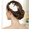 Twin Rose Bridal Wedding Hair Comb 8322