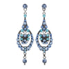 Light Blue Vintage Dangle Bridal Wedding Earrings E 947