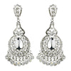 Clear Crystal Bridal Wedding Chandelier Bridal Wedding Earrings E 989