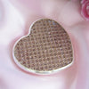 Pink Crystal Glitter Compact Heart Mirror 83621