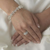 * Stretch Bridal Wedding Bracelet 1016 Clear