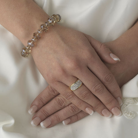 Bridal Wedding Bracelet 1017 Topaz