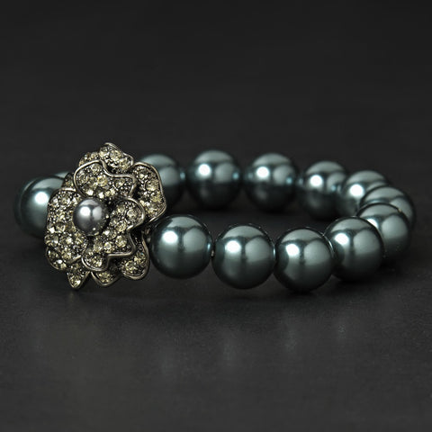 Bridal Wedding Bracelet 1023 Hematite