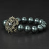 Bridal Wedding Bracelet 1023 Hematite