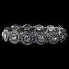Silver Clear Bridal Wedding Bracelet 1038
