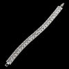 Silver Rhinestone Saturation Bridal Wedding Bracelet 1107