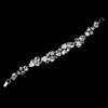 Silver Clear CZ Bridal Wedding Bracelet 1305