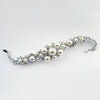 Silver Rhodium Diamond White Bridal Wedding Bracelet 1421