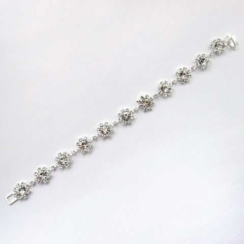 Clear Rhinestone Bridal Wedding Bracelet 164