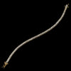 Gold Cubic Zirconia Bridal Wedding Bracelet B 2204