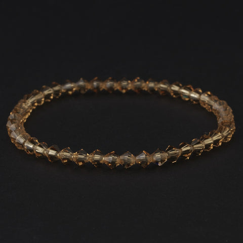 * Light Colorado Crystal Stretch Bridal Wedding Bracelet B 235