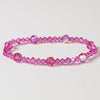 Fuchsia Swarovski Crystal Stretch Bridal Wedding Bracelet 239