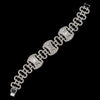 Silver Clear CZ Crystal Modern Bridal Wedding Clasp Bridal Wedding Bracelet 2516