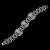 Silver Clear CZ Crystal Modern Bridal Wedding Clasp Bridal Wedding Bracelet 2516