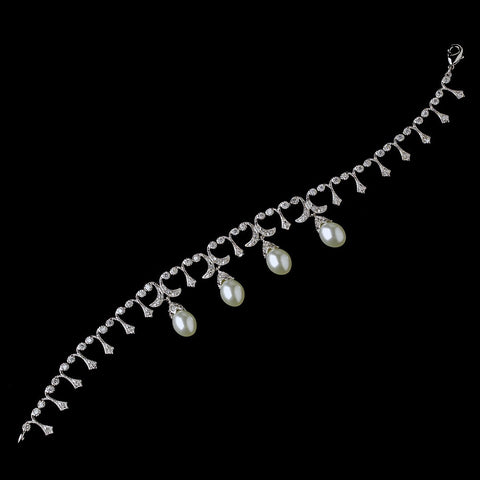 Bridal Wedding Bracelet 2533 Silver Clear