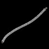 Bridal Wedding Bracelet 3518 Silver Clear