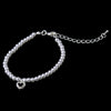 Child's Silver White Bridal Wedding Bracelet B-403