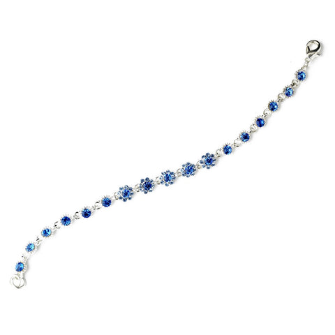 Bridal Wedding Bracelet 5790 Silver Blue