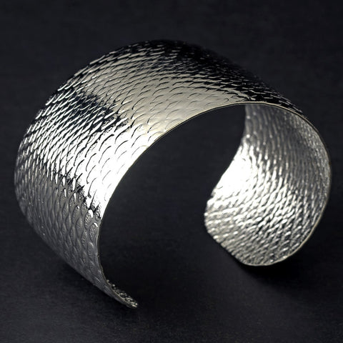 Silver Cuff Bridal Wedding Bracelet 7249