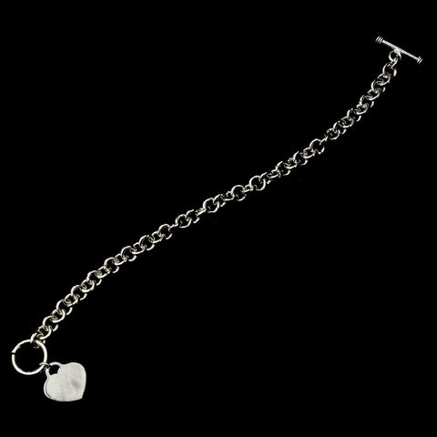 Marvelous Silver Clear 4 Row Rhinestone Bridal Wedding Bracelet 80004