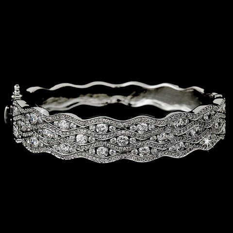 Elegant Bridal Wedding Bangle Bridal Wedding Bracelet B 8102