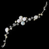 Freshwater Pearl & Crystal Jewelry and Bracelet 8137 & Bridal Wedding Headband 8137 Set