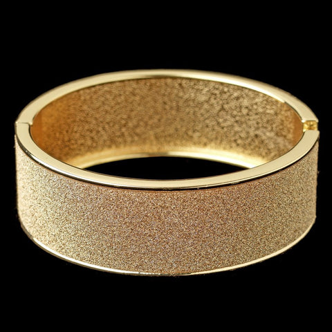 Gold Glitter Sparkle Bangle Bridal Wedding Bracelet 82000