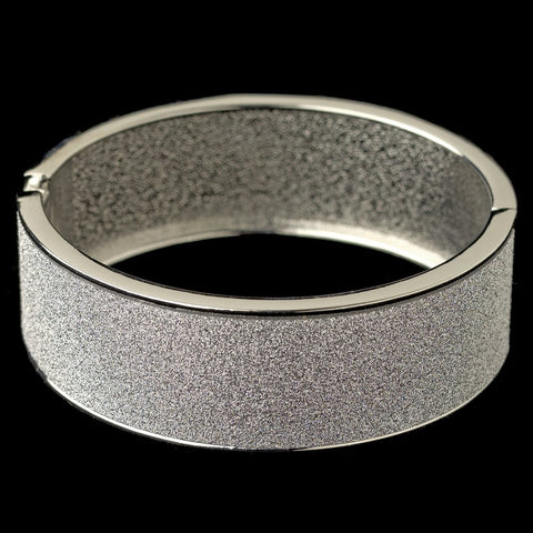 Silver Glitter Sparkle Bangle Bridal Wedding Bracelet 82000