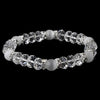 * Stretch Bridal Wedding Bracelet 8333 Clear White