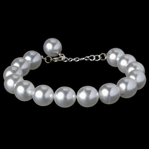 Bridal Wedding Bracelet 8371 White