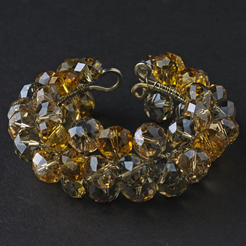 Bridal Wedding Bracelet 8381 Gold Citrine